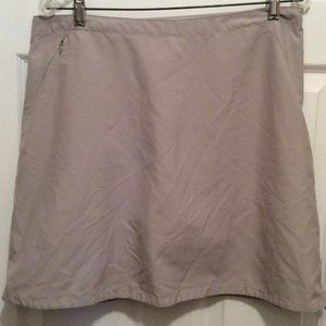 Patagonia Skort 12 Light Beige Zipper Pockets